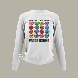 What We Learn From Black History | Candy Hearts Unisex Tops