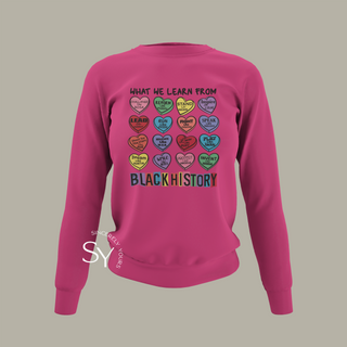 What We Learn From Black History | Candy Hearts Unisex Tops