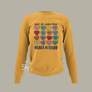 What We Learn From Black History | Candy Hearts Unisex Tops