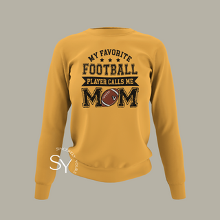 My Favorite Football Player Calls me Mom Tops