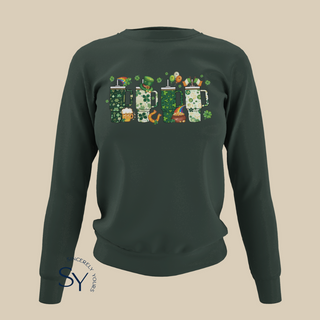 St. Patrick's Day Clover Tumbler Cup Sweatshirt