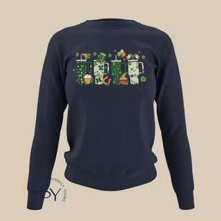 St. Patrick's Day Clover Tumbler Cup Sweatshirt