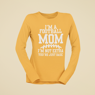 I'm A Football Mom Crewneck Long-sleeve Tee