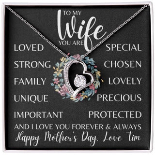 Custom "To" | You Are a Great Mom | Mother's Day Gift | Forever Love Necklace - Customize