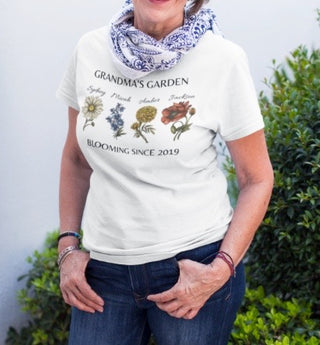 Custom Birth Month Garden T-Shirt