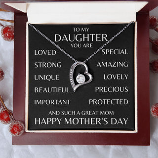 Custom "To" | You Are a Great Mom | Mother's Day Gift | Forever Love Necklace - Customize