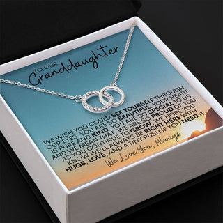 To Our Granddaughter | We Are Proud of You - Perfect Pair Necklace