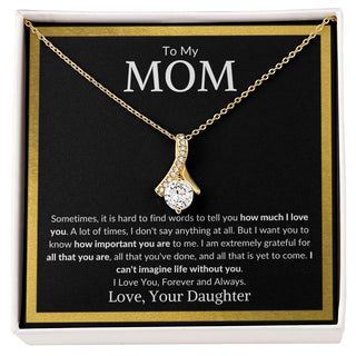 To My Mom, From Daughter | Alluring Beauty Necklace