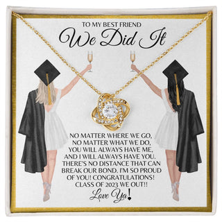 To My Best Friend | Graduation - Love Knot Necklace