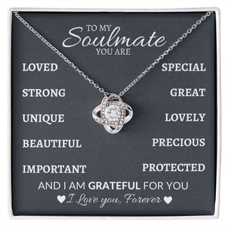 To My Soulmate | You Are Everything - Love Knot Necklace (BOGO50%OFF)