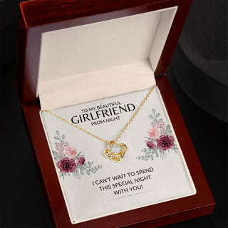 To My Girlfriend Prom Night | Love Knot Necklace