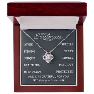To My Soulmate | You Are Everything - Love Knot Necklace (BOGO50%OFF)