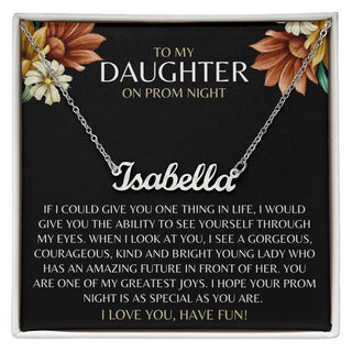 Prom Gift to Daughter | Personalized Name Necklace