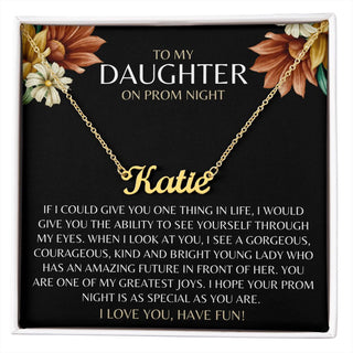 Prom Gift to Daughter | Personalized Name Necklace