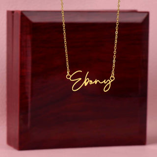 To Our Granddaughter - We Are So Proud of You - Custom Signature Name Necklace