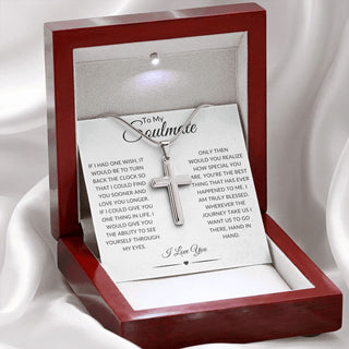 To My Soulmate | Faith-based | Cross Necklace